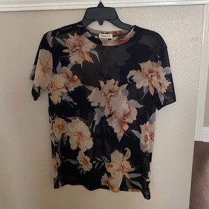 Sheer Floral Shirt